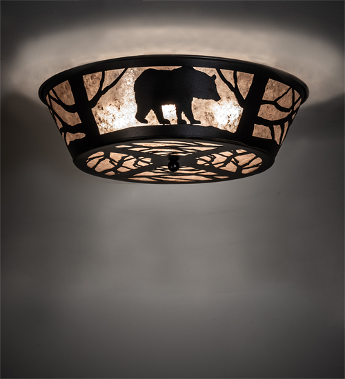 225872 23 in. Wide Bear on the Loose Flushmount