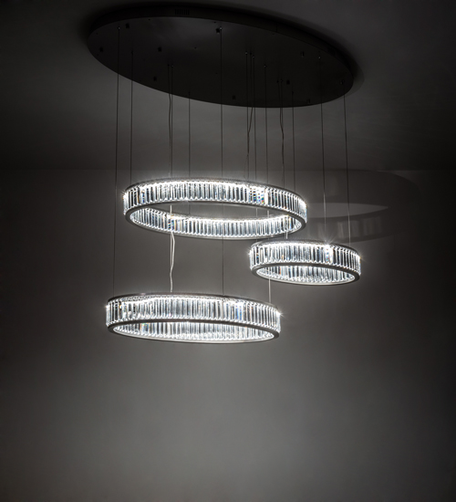 222267 60 in. Long Beckam 3 Light Cascading Pendant