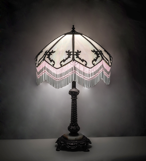 162337 19 in. Wide Regina with Fringe Shade