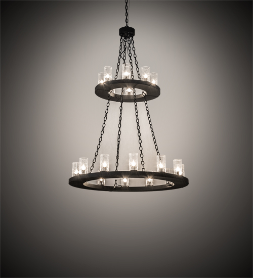 221404 42 in. Wide Loxley 20 Light Two Tier Chandelier