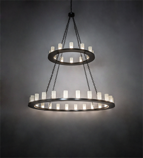 190595 72 in. Wide Loxley 36 Light Two Tier Chandelier