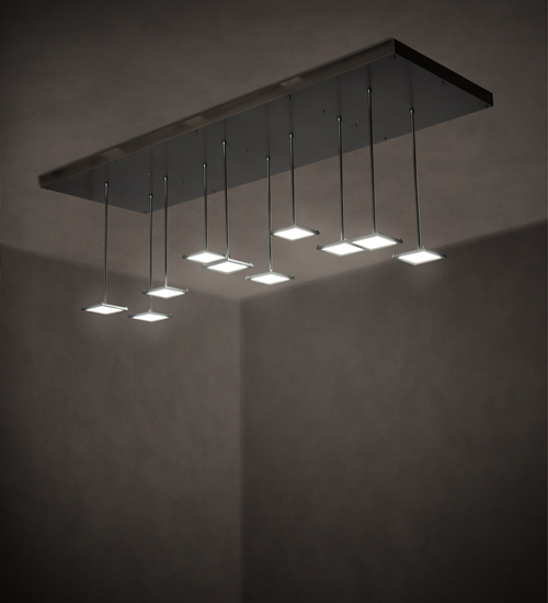 225206 75 in. Long Kossar Ceiling Fixture, White & Grey