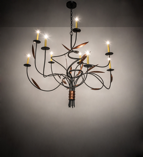51 in. Wide Layla Chandelier, Black