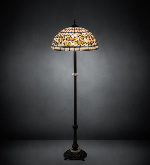 Meyda Lighting Tiffany Turning Leaf 62 Inch Floor Lamp Tiffany Turning Leaf - 229125 - Modern Contemporary