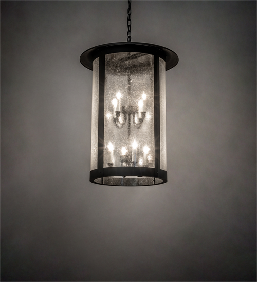 107282 24 in. Fulton Clear Hanging Lantern Pendant