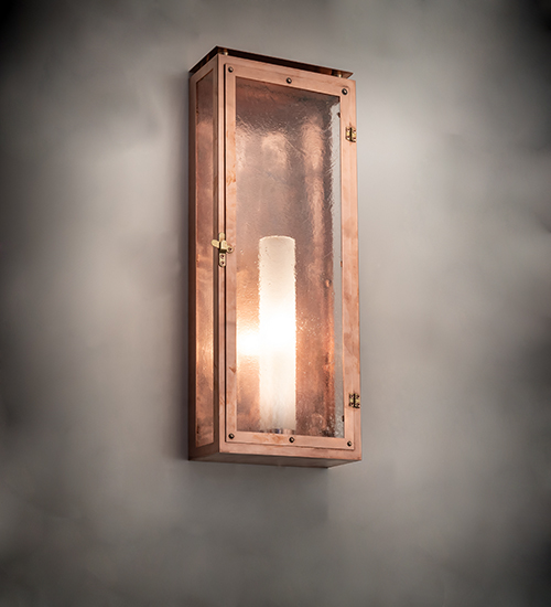 9 in. Wall Sconce Light - Frosted Clear Seeded Glass or Acrylic