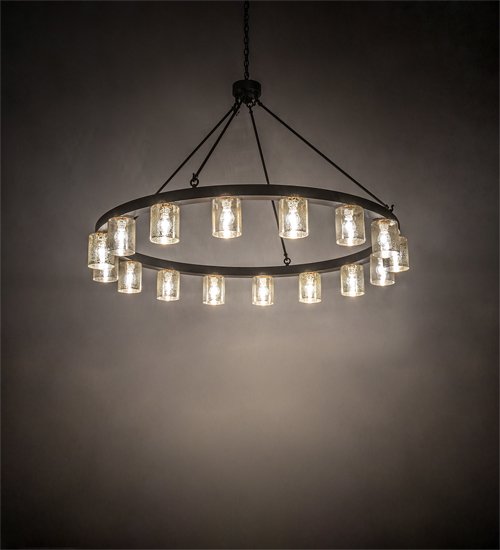 62 in. Loxley Needham 16 Light Chandelier - Clear