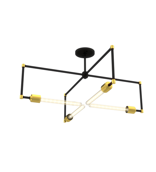 234205 32 in. Pronograde Semi-Flushmount Light - Black