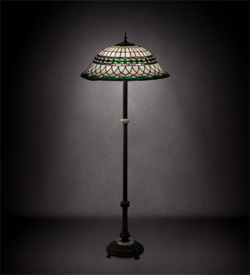 189107 62 in. High Tiffany Roman Floor Lamp