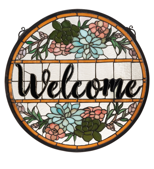 222718 18 x 18 in. High Welcome Window Art Decor