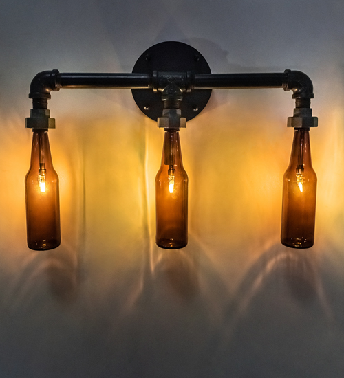 224990 20 in. Wide PipeDream 3 Light Wall Sconce