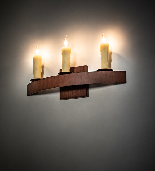 232159 18 in. Wide Lakeshore 3 Light Wall Sconce