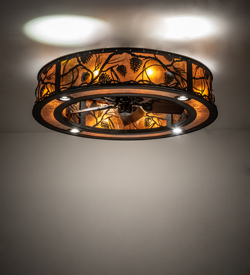 232270 44 in. Wide Whispering Pines Chandel-Air Light
