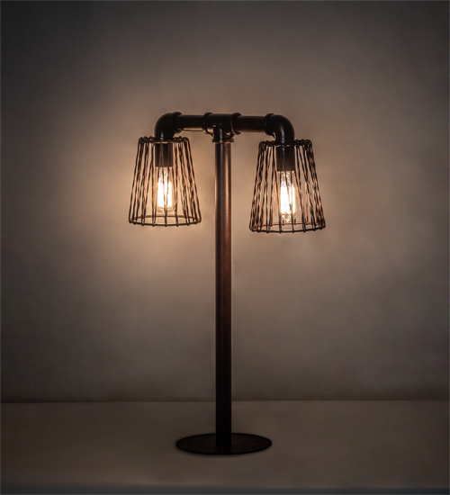 232891 28 x 18 in. Wide PipeDream 2 Light Table Lamp