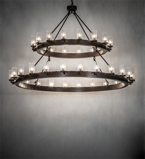 232940 72 in. Wide Loxley 40 Light Two Tier Chandelier