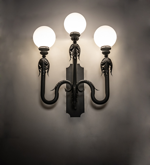 233089 30 in. Wide Strasbourg 3 Light Wall Sconce