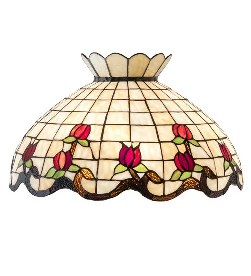 20 in. Wide Roseborder Shade Light