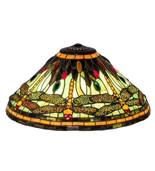 10498 20 in. Wide Tiffany Dragonfly Shade Light