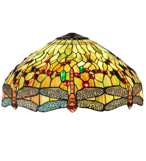10501 20 in. Wide Tiffany Hanginghead Dragonfly Shade Light