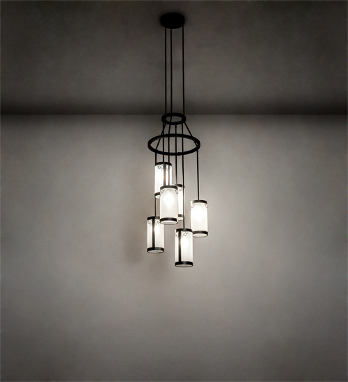 225670 24 in. Wide Putrelo 6 Light Cascading Chandelier