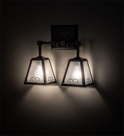 16 in. Wide Putrelo 2 Light Wall Sconce