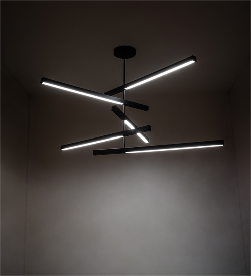 225936 94 in. Wide Trax 5 Light Cascading Ceiling Pendant Fixtures
