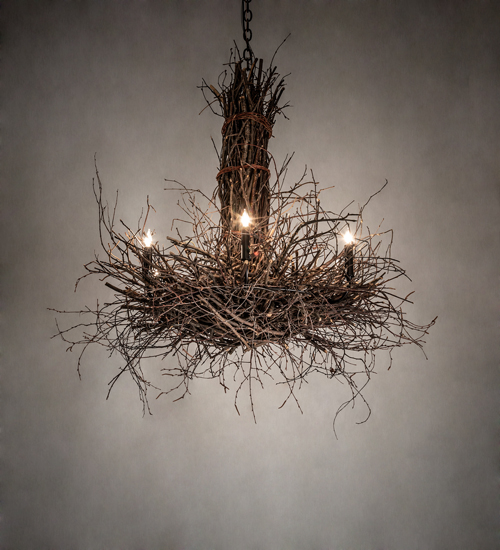 226214 36 in. Wide Twigs 6 Light Chandelier