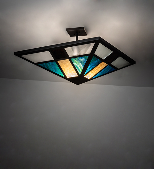 226765 30 in. Square Polaris Semi-Flushmount Ceiling Fixture