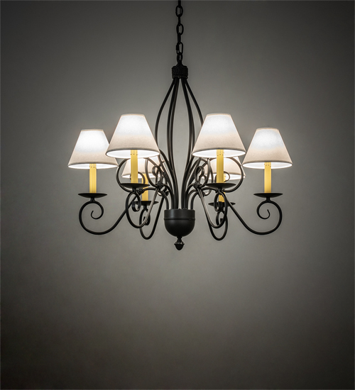 227499 32 in. Wide Squire 6 Light Chandelier