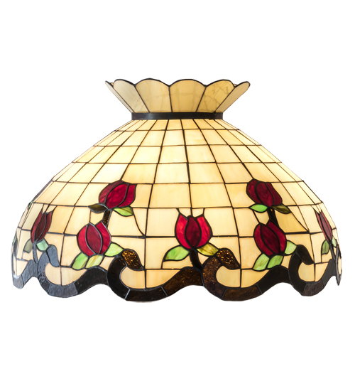 28670 23 in. Wide Roseborder Shade Light