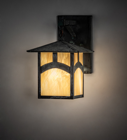 54988 9 in. Wide Seneca Hill Top Straight Arm Wall Sconce