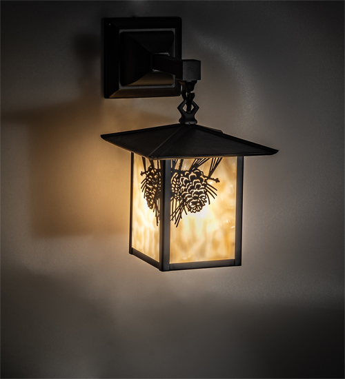 96567 7 in. Wide Seneca Pine Cone Hanging Wall Sconce