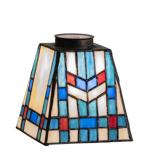 192831 5 in. Square Prairie Wheat Shade Light