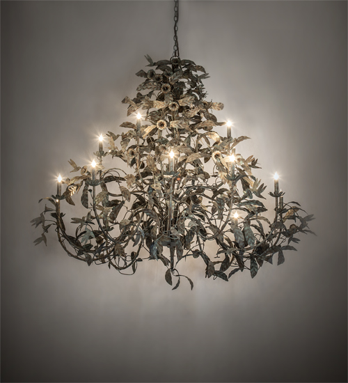 227906 60 in. Wide Le Printemps 15 Light Chandelier