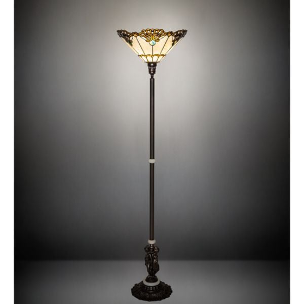 228408 74 in. High Shell with Jewels Floor Lamp