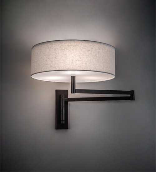 228503 30 in. Wide Cilindro Textrene Wall Sconce