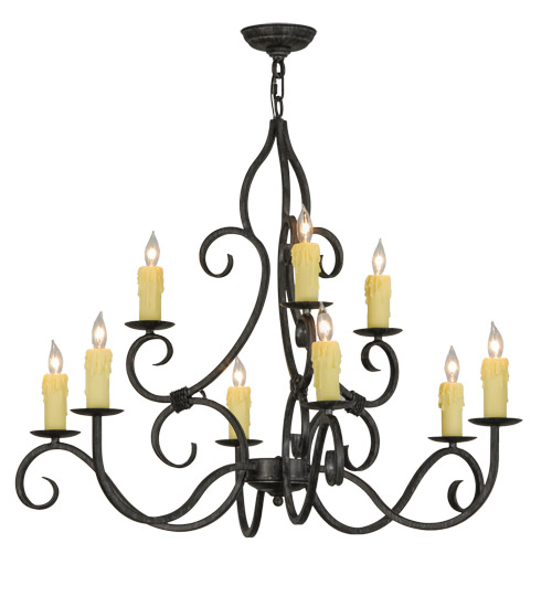 228942 36 in. Wide Clayton 9 Light Chandelier