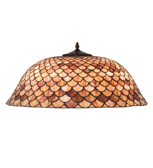 65173 24 in. Wide Tiffany Fishscale Shade Light