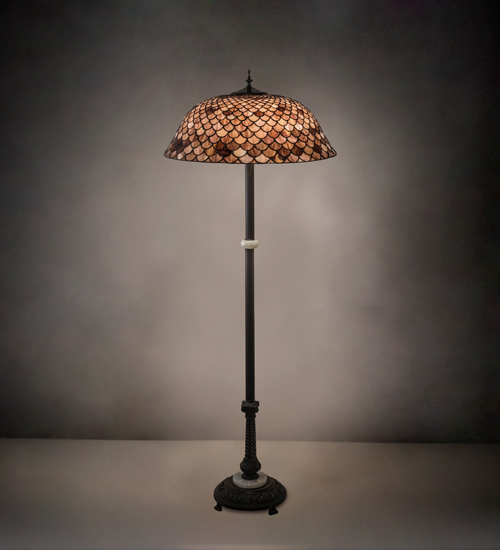 230384 62 in. High Fishscale Floor Lamp