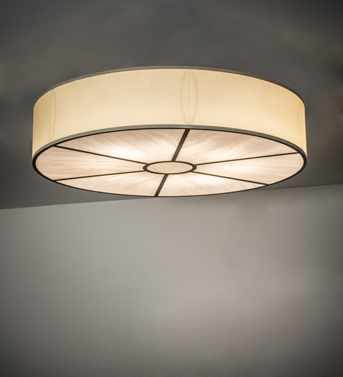 230469 48 in. Wide Cilindro Textrene Flushmount Ceiling Fixture