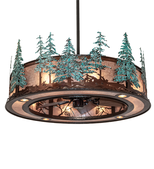 230672 45 in. Wide Whispering Pines Chandel-Air Light
