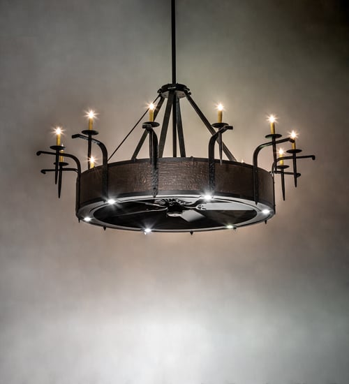 230833 74 in. Wide Costello 12 Light Chandel-Air Light