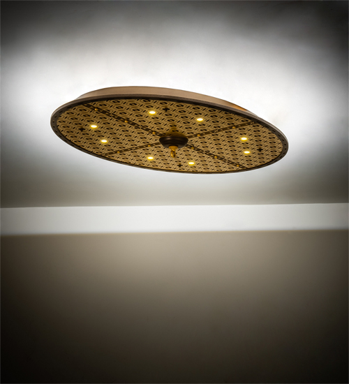 231107 48 in. Long Geometrik Ceiling Medallion Light