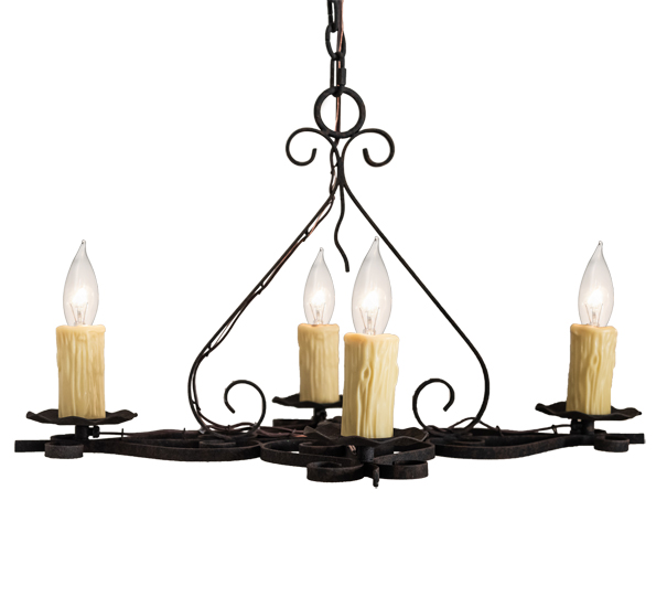 231446 28 in. Wide Elianna 4 Light Chandelier