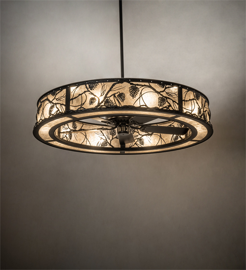 231601 55 in. Wide Whispering Pines Chandel-Air Light