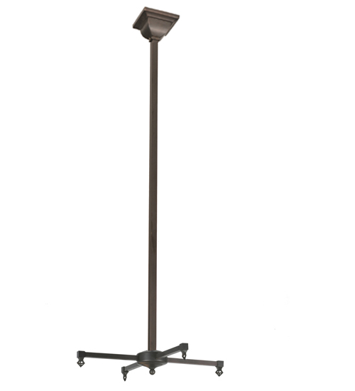 99490 28 in. Square Craftsman 4 Light Chandelier Hardware