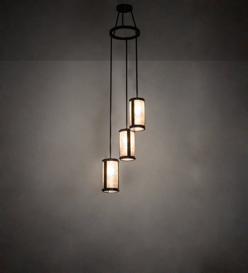20 in. Wide Cartier 3 Light Chandelier