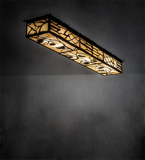 234976 63 in. Long Whispering Pines Oblong Flushmount Ceiling Fixture