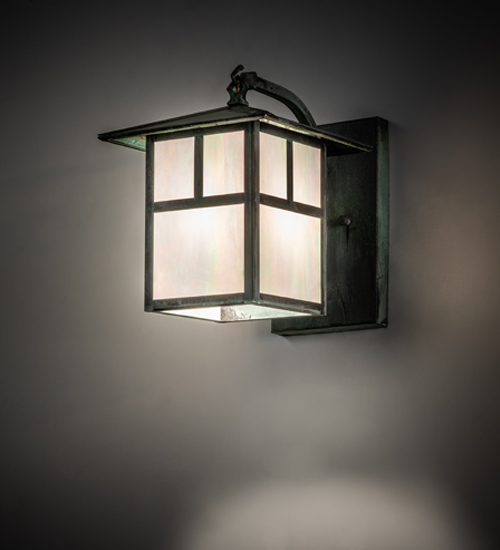 235141 9 in. Wide Seneca T-Mission Curved Arm Wall Sconce