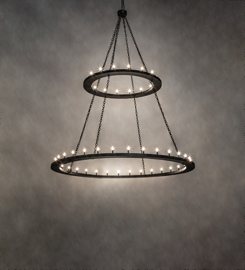 236362 84 in. Wide Loxley 48 Light Two Tier Chandelier